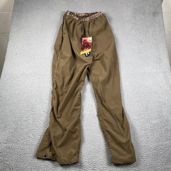 Mad Dog Gear Pants Elastic Waist 24-28x30 Brown Pants Hunting Outdoors New - Picture 1 of 13